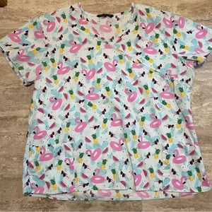 Women’s medical scrub top 2X